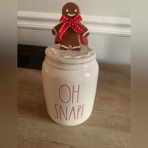 Rae Dunn OH SNAP canister